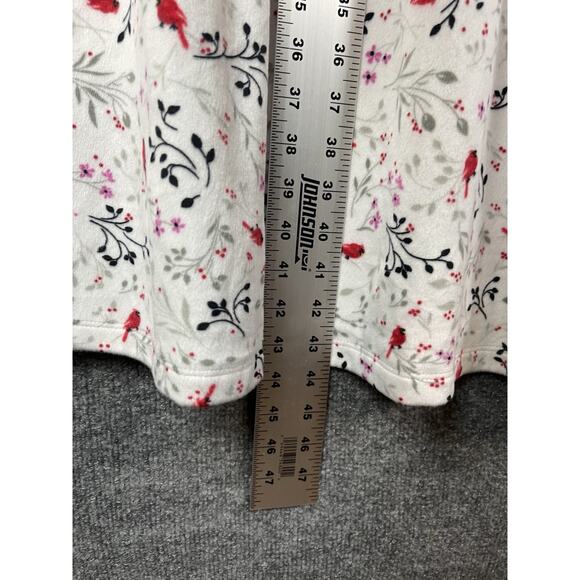 Aria Women’s Long Sleeve Stretch Velour 44" Sleepwear Nightgown, Size XL 16-18 - Picture 8 of 12